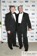 Terry Fitzpatrick and Paul Falzone of eLove at the 2011 iDate Awards Ceremony